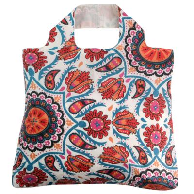 China Folding High Quality Grocery Bag , Promotion Reusable Polyester Collapsible Shopping Bag for sale