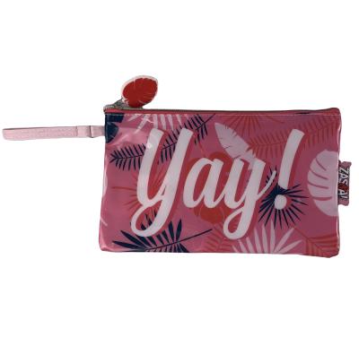 China Custom digital printed fashion pvc yay cosmetic bag with zipper for sale