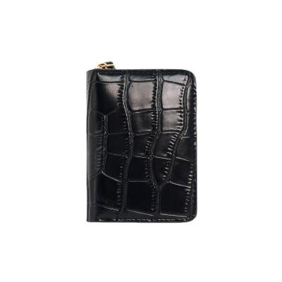 China New Fashion Alligator Pattern Organ Bag Zipper Pattern Zero Wallet Multi Position Card Women Multi Business Card Bag Bamboo Business Card Bag for sale