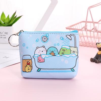 China Cute Wallet Hot Sales Cute Cartoon PU Printing Coin Cheap Digital Purse For Student Kids for sale