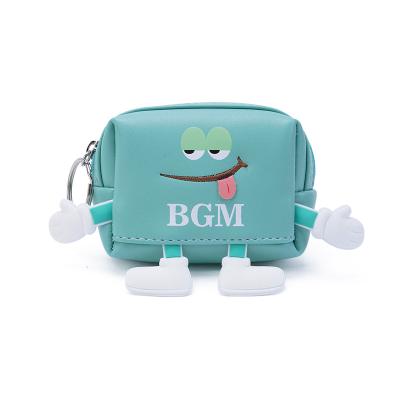 China Portable Cute Mini Fashion Coin Pouch Coin Purses With Key Storage Pocket Zipper Chain Pouch for sale