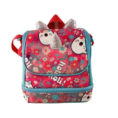 China PVC Leather Bag Portable PVC Unicorn Custom Lunch Bag Cooler Handsome Colorful With Zipper for sale