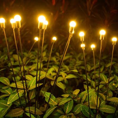 China Garden Lights Lawn LED Garden Lights Landscape Decoration Light 6/8 Head Solar Firefly Outdoor Waterproof Solar Firework Garden Lights for sale