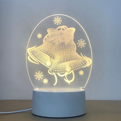 China Minimalist 3D Slide Led Room Customized Decoration Kids Room USB Battery Night Light Table Lamp Acrylic Christmas Day Lamp for sale