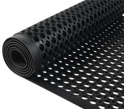 China Piso de goma Mats With Holes de Mats For Horse Exercisers Rubber del cansancio anti en venta