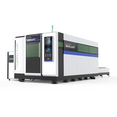 China 1500*3000mm/2000*4000mm/2500*6000mm optional all cover fiber laser cutting machine good price 5000w 10000w 20000w 30000w fiber stainless steel zu verkaufen