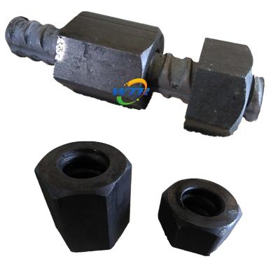 China 25 32 36 40 50mm Hex Nut Locknut Traditional Post Tensions Anchor Rebar Rock Bolt Dia15 20 for sale