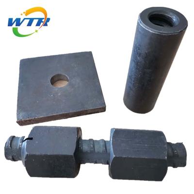 China High quality general industry steel plate couplers and nut for screw thread steel bars for construction for sale