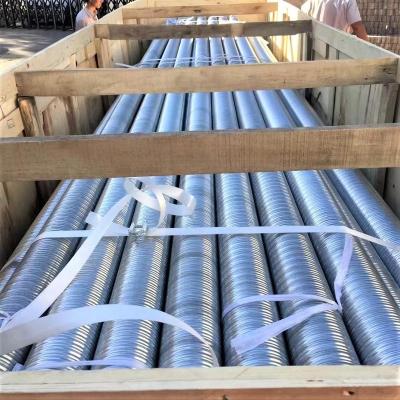 China Metal Pipe Structure Corrugated Pipe Post Metal Tensile Duct Galvanized Steel Duct for sale