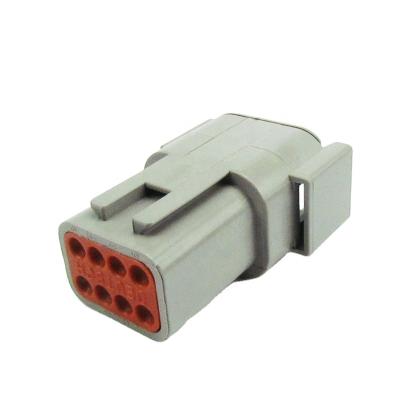 China Waterproof Connector 8 Pin Gray Waterproof Deutsch Series DTM Auto Connector DTM04-8P / ATM04-8P for sale