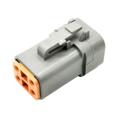 China Gray 4 Way Waterproof-Auto Connector DTP06-4S German Rectangular Waterproof Socket for sale