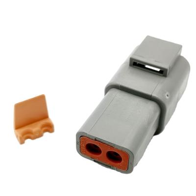 China Gray 2 Way Waterproof-Auto DTP Connector DTP04-2P Series Waterproof Rectangular Connector for sale