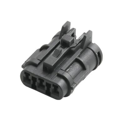 China 3 Way Waterproof KET SWP Wire Female Housing Black Waterproof Connector MG610327-5 Series 3 for sale