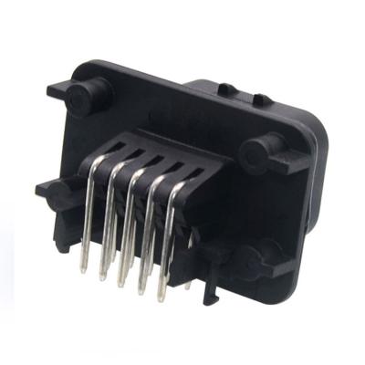 China 14 Way Connector Black Waterproof Male Black Sheath Connector Auto Part Waterproof-Auto Connector for sale