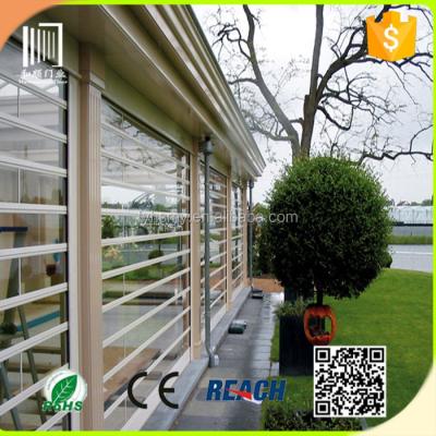 China Cheap commercial glass/crystal rolling shutter /grill/folding/window automatic/manual roller aluminum frame for sale