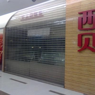 China Transparent Polycarbonate / PVC Rolling Shutter / Transparent Plastic Roller Door for sale