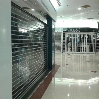 China Clip Rolled Automatic Polycarbonate Transparent Shutter Rolling Door / Foshan Polycarbonate Transparent Rolling Shutter for sale