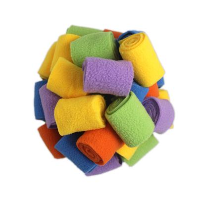 China Stocked Wholesale Interactive Dog Toys Puzzle Games Knotted Nosing Mat Ball for Small Medium Dogs for sale