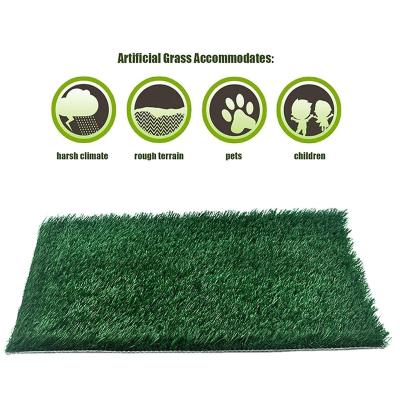 China Artificial Thick Splash Proof Urinal Mat Pet Supplies Toilet Viable Protection Pet Grass Floor Door for sale