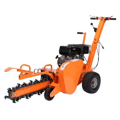 China Farms 15HP Gasoline Garden Trencher With Recoil Starter 4 Stroke Engine Digging Machine Other Equipment for sale