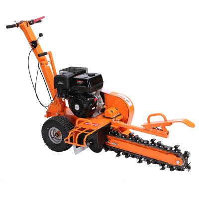 China Farms 15HP Gasoline Garden Trencher With Recoil Starter 4 Stroke Engine Machine Garden Digging Trencher for sale