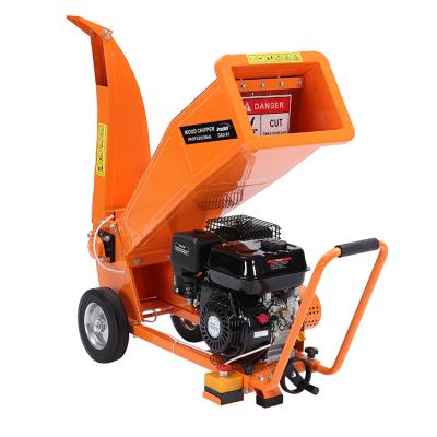 China Farms 6.5HP Gasoline 4 Stroke Machine Waste Leaf Branch Wood Chipper Shredder for sale