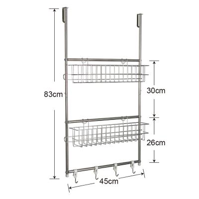 China Sustainable Bathroom Racks Stainless Steel Door Hangers Storage Racks For Bathroom for sale