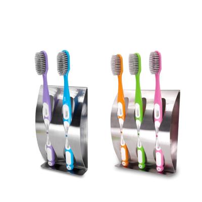 China Multifunctional Bathroom Toothbrush Holder Set Holder Stocked Sticky Holder for sale