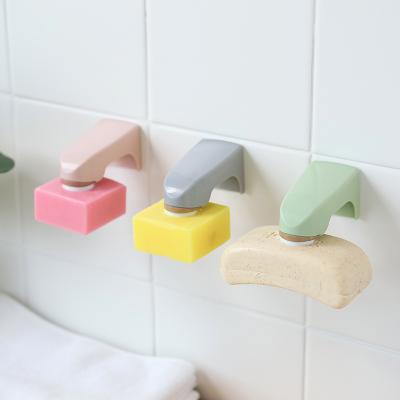 China Whosale Friendly Wall Mounted ABS Magnetic Soap Holder For Bathroom Tool Holder Magnetic Holder for sale