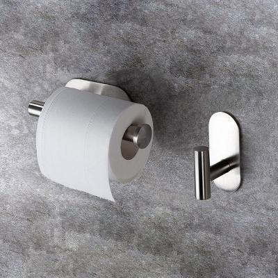 Chine Modern 304 Stainless Steel Toilet Paper Holder Without Adhesive Drilling Wall Mounted Kitchen Paper Holder à vendre