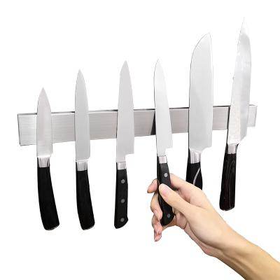 China 12 Inch Magnetic Stocked Knife Holder Double Sided Adhesive Magnetic NdFeB Knife Holder Bar Tape for sale