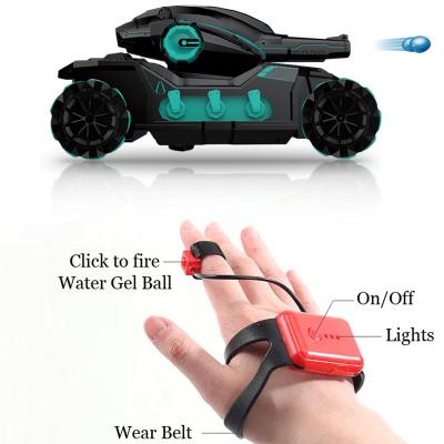 China Remote Control Launch Water Bomb Stunt Car Truck Toy Battle Cannon Water Gel Ball Blaster Shooting Toys Shooting RC Car For Kids Toy Tank for sale