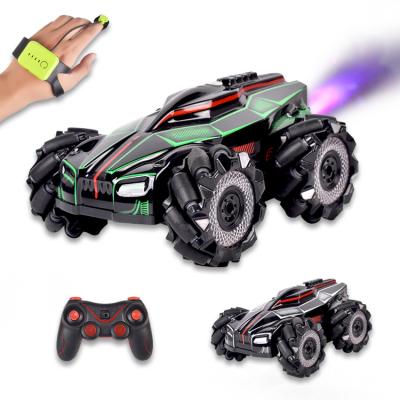 China Fumigation Spray Mist Hand Gesture Control 360 Degree Rotating Drift Fumigation Spray Mist 2.4G Side Radio Control Toy Car for sale