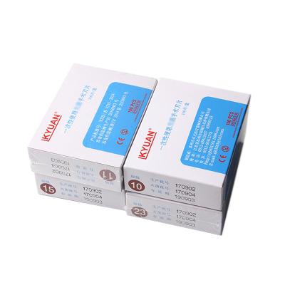 China Private Label Surgical Blades Razor Scalpel Blades Surgical Surgical Steel Leaning Blades Directly for sale