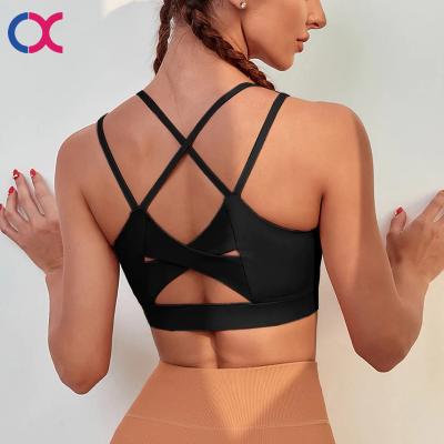 China Wholesale Women's Fitness Gym Yoga Bra Breathable Sweat-Wicking Plus Size Breathable Quick Dry Work Out Sports Bra for sale