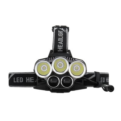 China Outdoor Rechargeable Headlamp, 5 Modes LED 78 18650 USB Rechargeable Waterproof Flashlight Head Lights for Camping, Hiking, Outdoors for sale