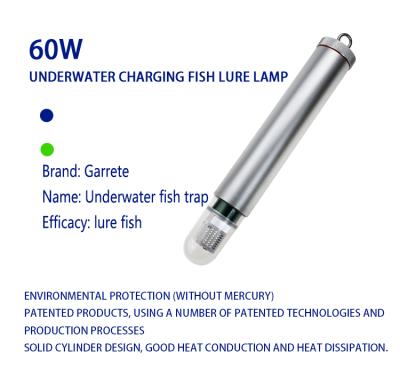 China no-wire/handheld 60W custom made high quality radio/waterproof/heat resistant charging anti-corrosion fishing lights LED underwater fishing light for sale