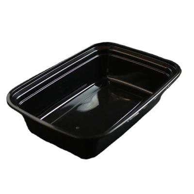 China Transparent PP Food Grade Rectangle Disposable Plastic Storage Food Container for sale