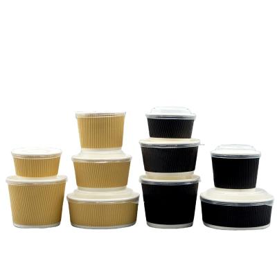 China paper & Disposable Cardboard Deli Paper Bowl For Meal Packaging for sale