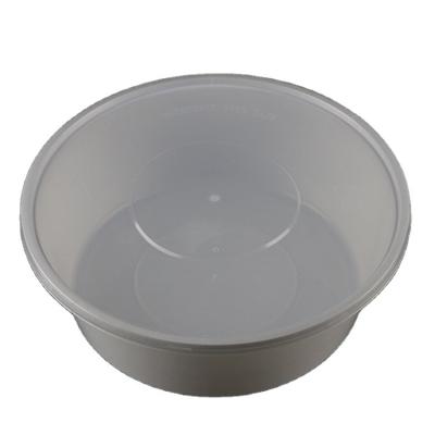 China Food Grade Round Shape Plastic Disposable Plastic Box With Transparent Lid for sale