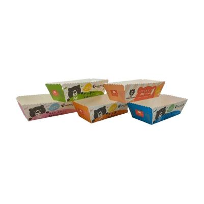 China Disposable Custom Printed Heat Resistance Kraft Paper Food Tray for sale