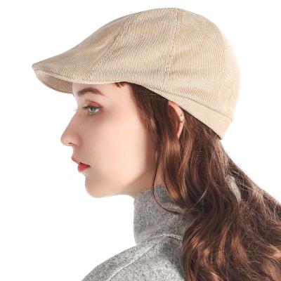 China COMMON Comfortable Breathable Corduroy Beret Hat Women for sale