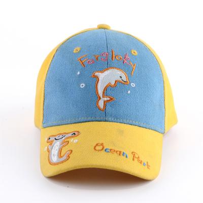 China COMMON Cartoon Embroidery Sports 100% Cotton Embroidered Kids Boys and Girls Spring Autumn Summer Child Baseball Cap Hat for sale