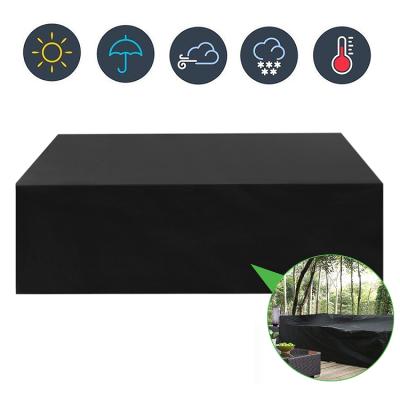 China Modern Simplicity 600D Oxford Cloth Garden Patio Table Protector Cover Durable Waterproof Outdoor Furniture Table Cover for sale