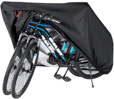 China Modern Foldable Cover For 2 Bicycles With Keyhole Bike Cover Anti-UV Waterproof Bicycle Cover Accept OEM Order Factory Price for sale