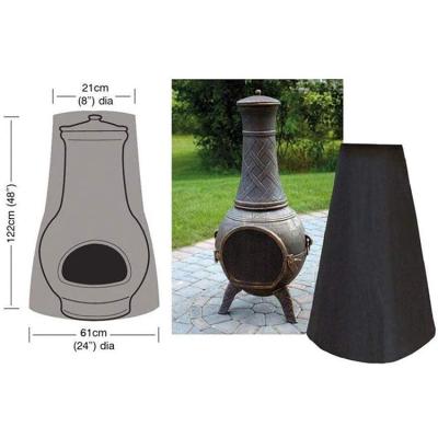 China Outdoor Patio Chiminea Cover Waterproof Waterproof Fire Pit Heater Cover Chimenea Cover for sale