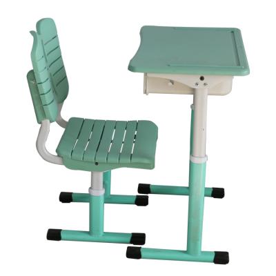 China Hot Selling Popular Classroom Used Cheap Plastic Connect School Desk And Chair For Kids for sale