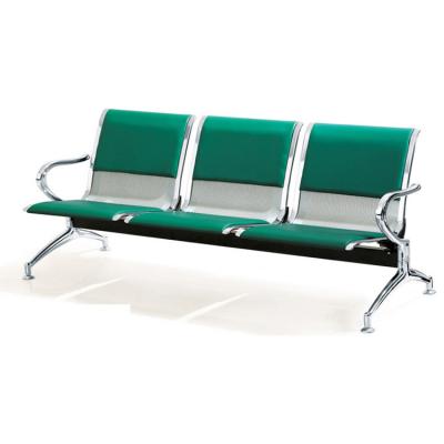 China Modern Attractive 3 Seater Metal Chair Metal Lounge Public Reception Waiting Bench For Airport for sale