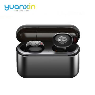 China Mini Tws Car Charger With In-ear Earphone Magnetic Wireless Sport Wireless Earphone for sale