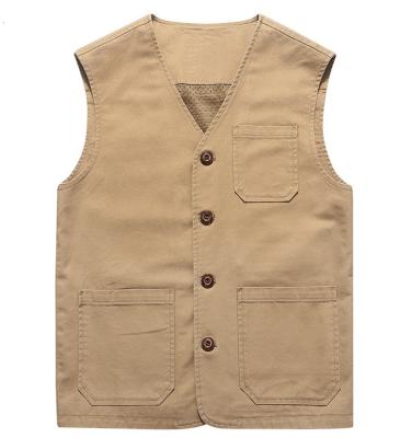 China Fashion 100% Cotton Spring Breathable Summer Casual Sleeveless Jacket For Men for sale